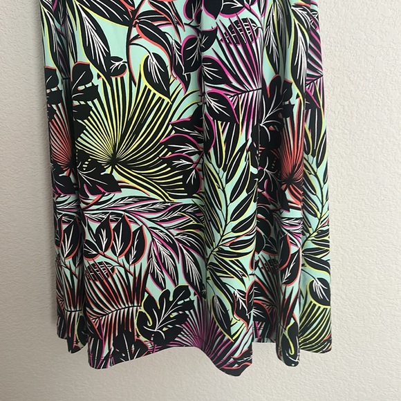 NWT Tommy Bahama high neck halter dress lively leaves M - Picture 4 of 9